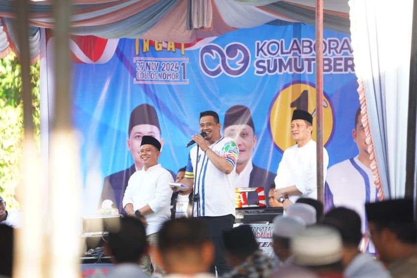 Kampanye di Padanglawas, Bobby Nasution Janji Bakal Berkantor Tiga Bulan di Tabagsel Jika Terpilih Jadi Gubsu
