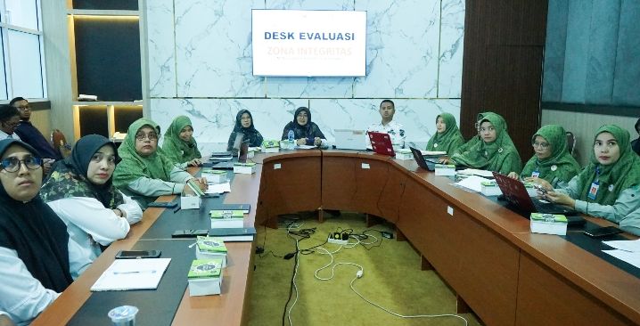 Puskesmas Jua Gaek Laksanan Zoom Meeting Penilaian Zona Integritas Menuju Wilayah Bebas Korupsi (WBK)