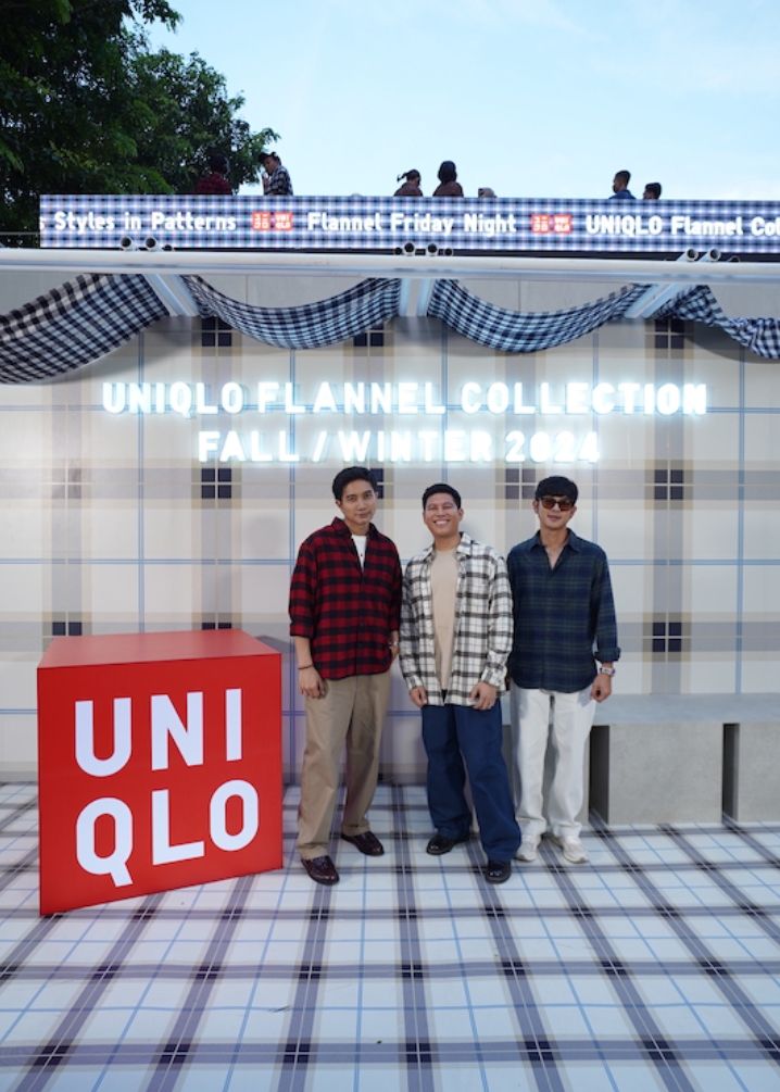 Endless Styles in Patterns: Contek Gaya Keren Ala Selebriti dengan koleksi UNIQLO Flannel Fall/Winter 2024.