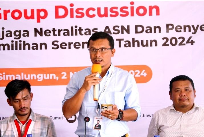 Bawaslu Sumut Kolaborasi Cipayung, Kolega & Media Awasi Netralitas ASN Tolak Politik Uang Di Simalungun