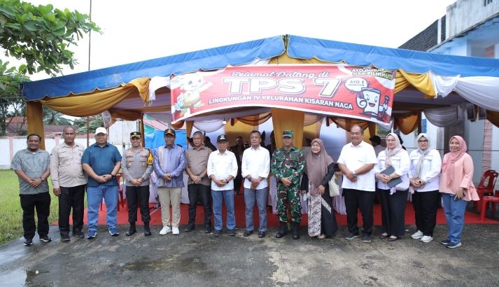 Bupati Asahan Tinjau Pilkada Serentak Tahun 2024