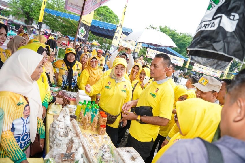 Ribuan Warga Tanjungbalai Hadiri Senam Sehat dalam Rangka HUT ke-60 Partai Golkar