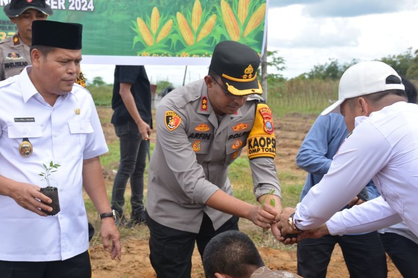 Polres Labusel Launching Gugus Tugas Ketahanan Pangan, Ini Kata AKBP Arifin Fachreza