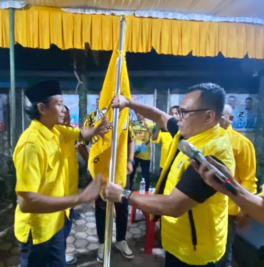 Pelantikan PK. Pagar Merbau, Hamdani  Ajak Menangkan Aci dan Lomlom di Pilkada Deliserdang