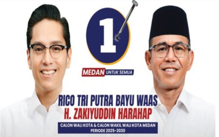 Paslon Rico-Zaki Unggul Sementara di Quick Count Pilkada Medan