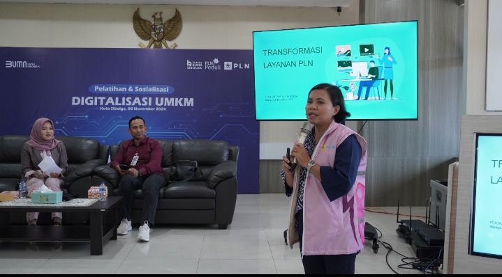 Ciptakan UMKM Cakap Digital, PLN UP3 Sibolga dan Rumah BUMN Gelar Pelatihan Digitalisasi