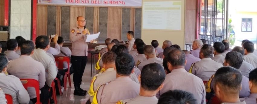 Dukung Ketahanan Pangan, Polresta Deli Serdang Gelar Rapat bersama Bhabinkamtibmas sejajaran Polresta Deli Serdang