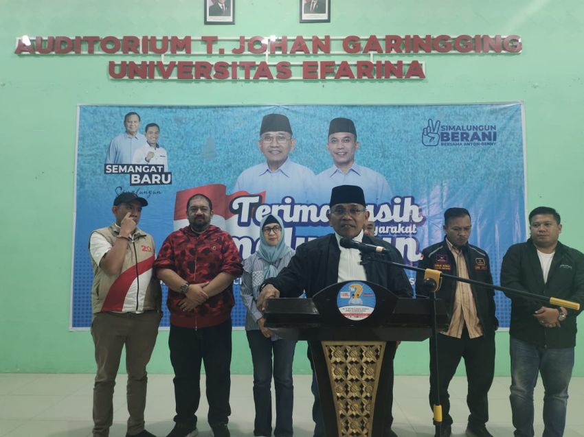 Hitung Cepat LSI Denny JA, Anton-Benny Menang di Pilkada Simalungun