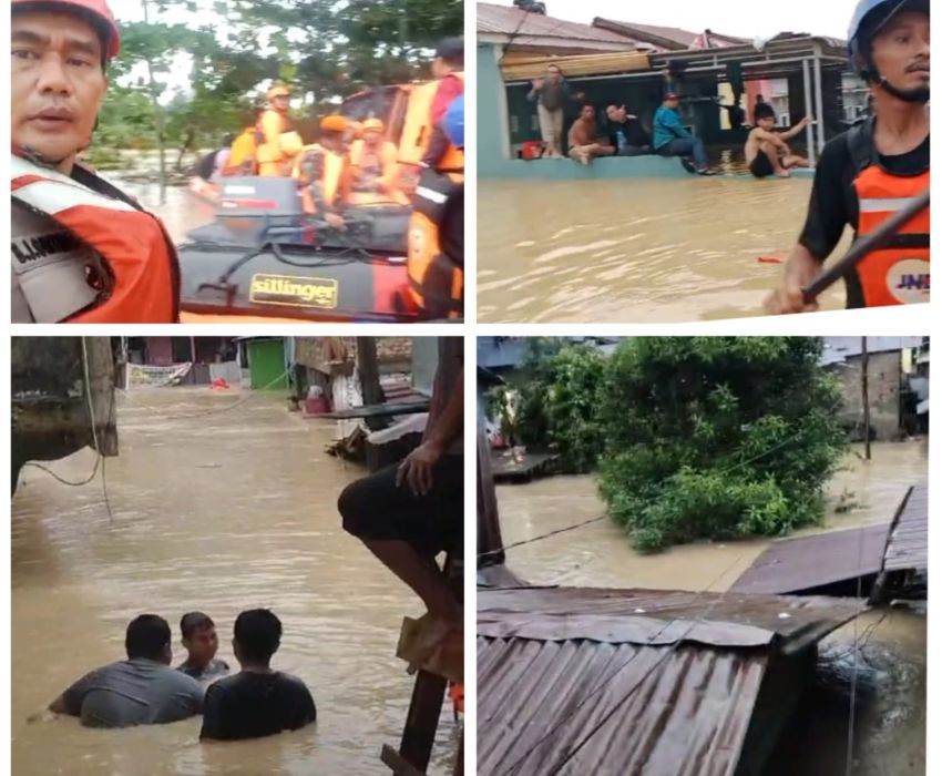 Kapolda Sumut Respon Cepat Kerahkan Personel Bantu Warga Terdampak Banjir