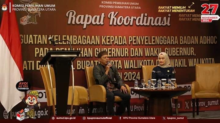 KPU Sumut Gelar Rakor Penguatan Kelembagaan