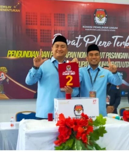 Lawan Kotak Kosong, Hendriyanto-Samsul Unggul Telak di Pilkada Labura dengan 87,97%,
