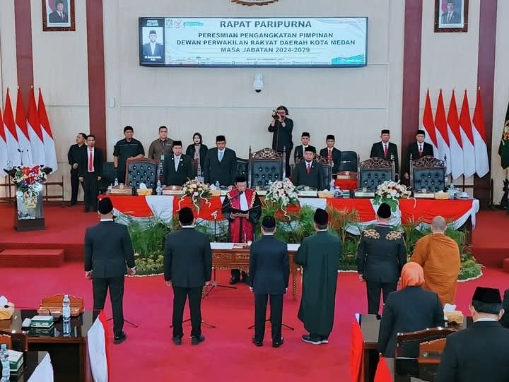 Pimpin Paripurna, Syaiful Ramadhan : Pelantikan Pimpinan Dewan Harus Jadi Momentum Mentransformasi Tata Kelola Pemerintahan