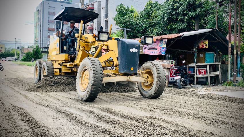 Jalan Danau Marsabut Mulai Diperbaiki, Warga Sambut Gembira: Terima Kasih Pemko Medan