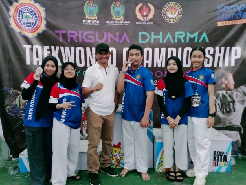 Perumda Tirtanadi Taekwondo Raih 5 Medali