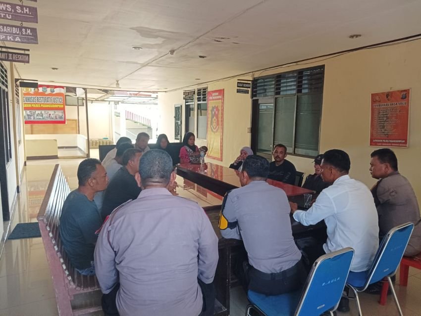 Polres Padangsidimpuan sukses Lakukan mediasi kasus pencurian Buah Pokat, Pelaku sempat dihajar massa