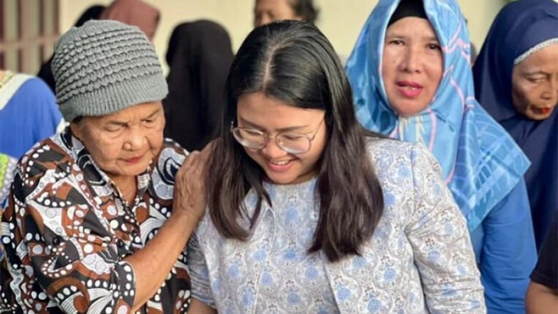 Anggota DPRD Margaret Tinjau Banjir di Medan Labuhan