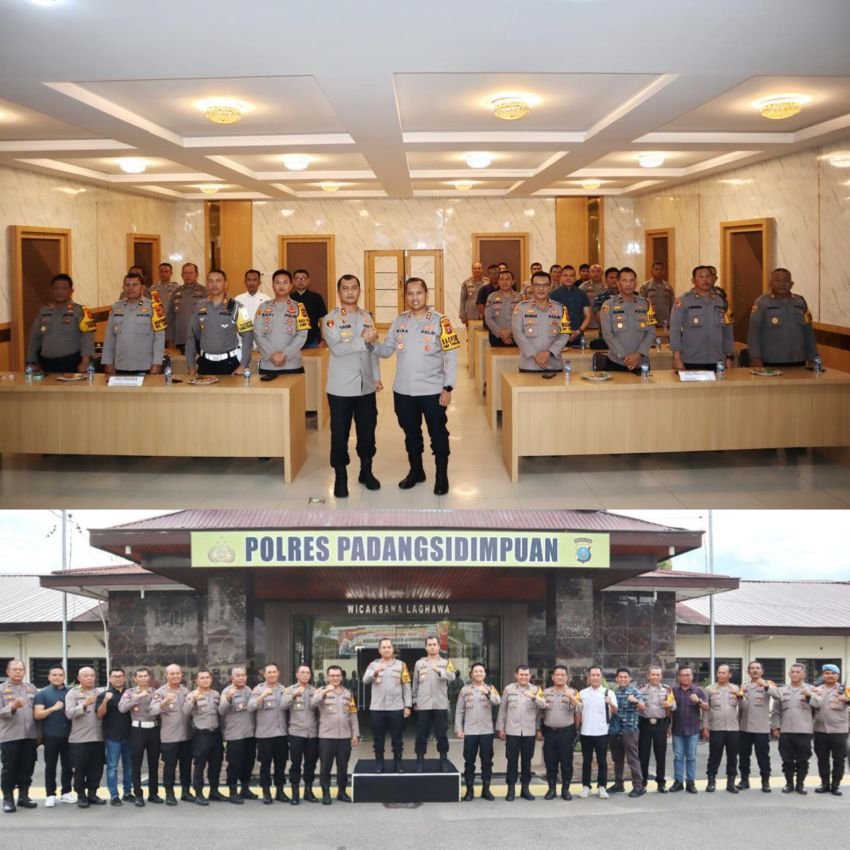 Wujud Sinergi Demi Kamtibmas, Silaturahmi Kapolres Tapanuli Selatan dan PJU Polres Padangsidimpuan