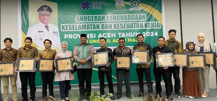 PLN UIP SBU Raih Penghargaan K3 dari Pemerintah Provinsi Aceh Tahun 2024