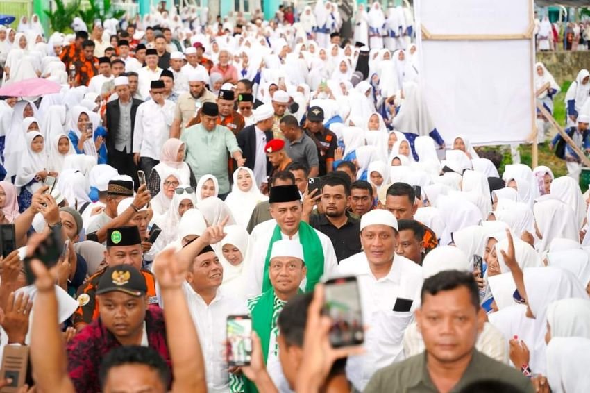Sambutan Hangat Masyarakat Padang Lawas pada Silaturahim dan Tabligh Akbar di Pondok Pesantren Al Mukhilisin