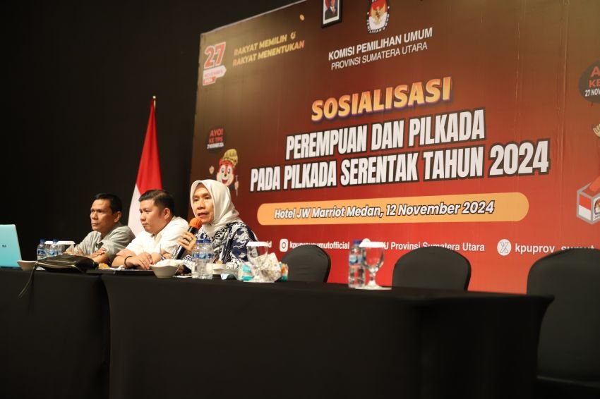 KPU Provinsi Sumatera Utara Selenggarakan Sosialisasi Perempuan dan Pilkada Pada Pilkada Serentak Tahun 2024