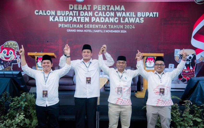 Debat Perdana Calon Bupati Padang Lawas, Bahas Tata Kelola Pemerintahan hingga Penanganan Konflik Agraria