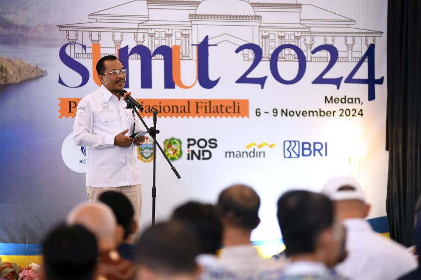 Kadis Kominfo Ilyas Sitorus Apresiasi Pameran Nasional Filateli Tahun 2024