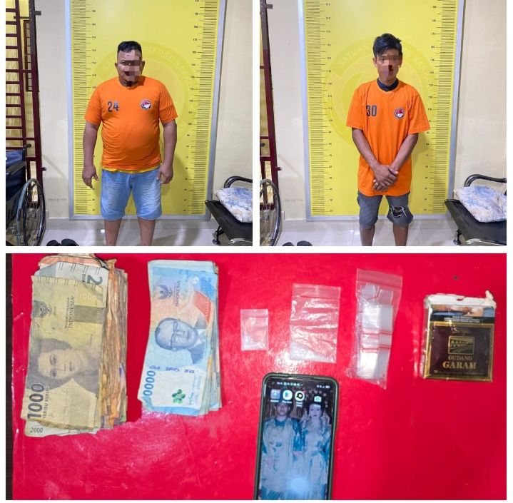 Jual Sabu, 2 Pria ini di tangkap Sat Narkoba Polres Asahan