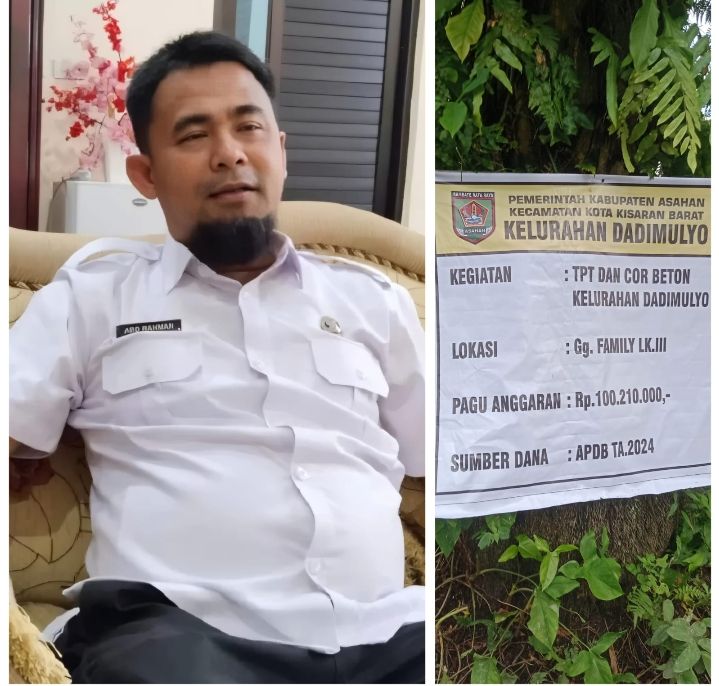 Inspektorat Asahan Akan Layangkan Surat Panggilan Lurah Dadi Mulyo Terkait TPT dan Cor Beton Gg Family Lk III