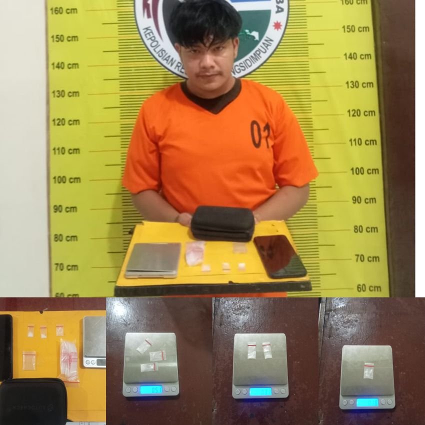 Polsek Batunadua Berhasil Tangkap Tersangka Pengedar Beserta Barang Bukti, AKBP Dr Wira : Bukti komitmen kami dalam Perangi Narkoba di Kota Padangsidi
