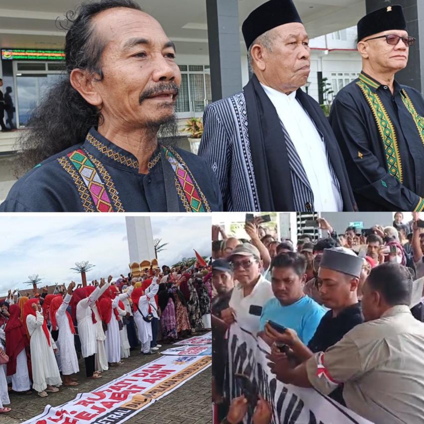 Aksi Jilid 2! Plt Bupati Tapsel Kembali Tak Hadir di Depan Massa, Masyarakat "Desak Mendagri" Untuk Copot Rasyid Dongoran