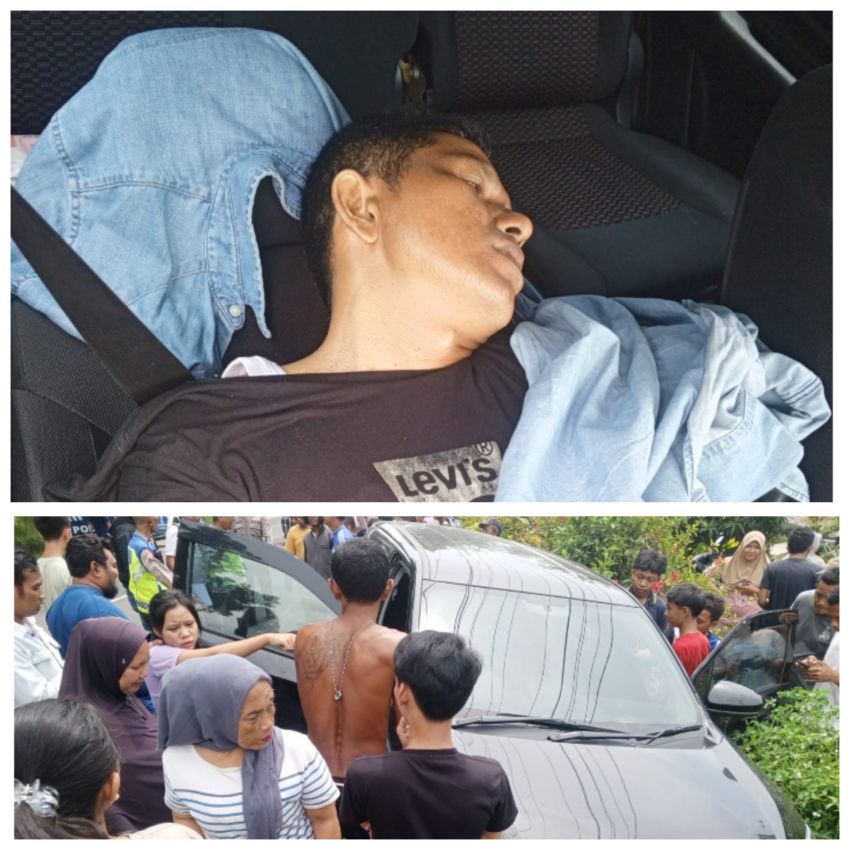 Geger di Sergai Mayat Pria Didalam Mobil Xenia Identitasnya Warga Kota Padang