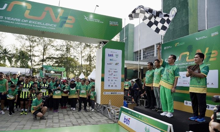 Ribuan Peserta USU RUN 2024 Meriahkan Dies Natalis ke-72 USU
