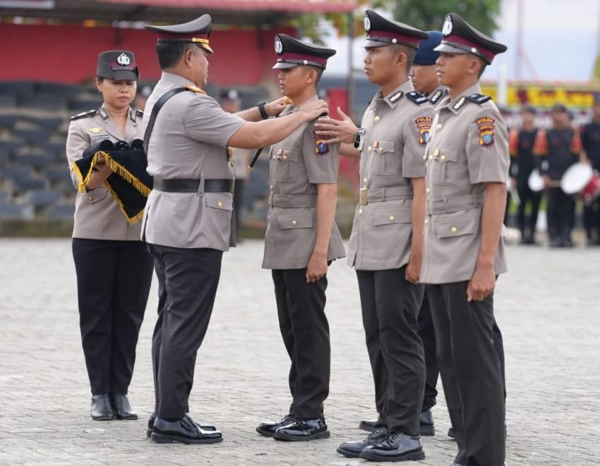 354 Bintara Polri Dilantik di SPN Hinai Polda Sumut, Kapolda: “Jaga Nama Baik Institusi”