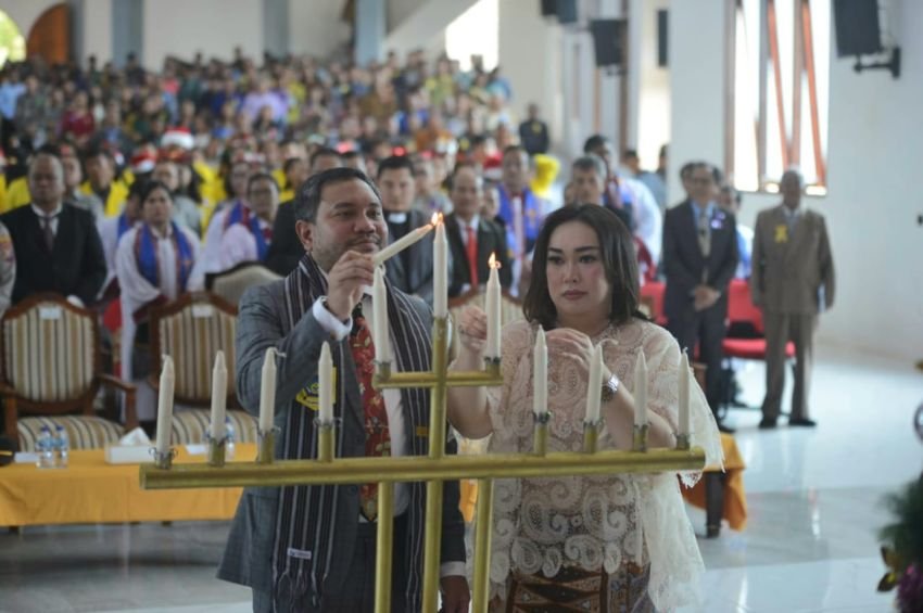 Pemkab.Pakpak Bharat Laksanakan Natal Oikumene Di Gereja GKPPD Salak