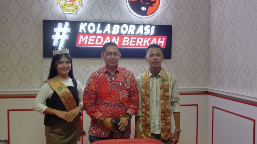 Ketua DPRD Medan Sambut Hangat Kedatangan Perwakilan Putra Putri Duta Parekraf Sumut