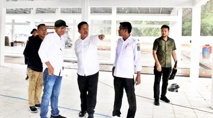 Bupati simalungun Tinjau Pembangunan Pasar Tigarunggu di Kecamatan Purba