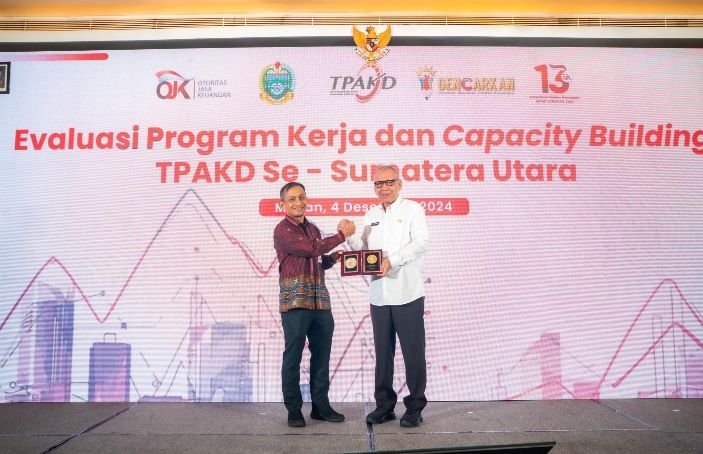 OJK Gelar Evaluasi Program Kerja dan Capacity Building TPAKD se- Sumut
