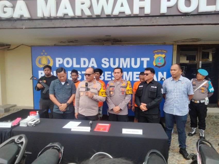 Polrestabes Medan Ungkap Kasus Komplotan Curat dan Ranmor di Kecamatan Kutalimbaru, 2 Orang Residivis Tumbang Ditembak