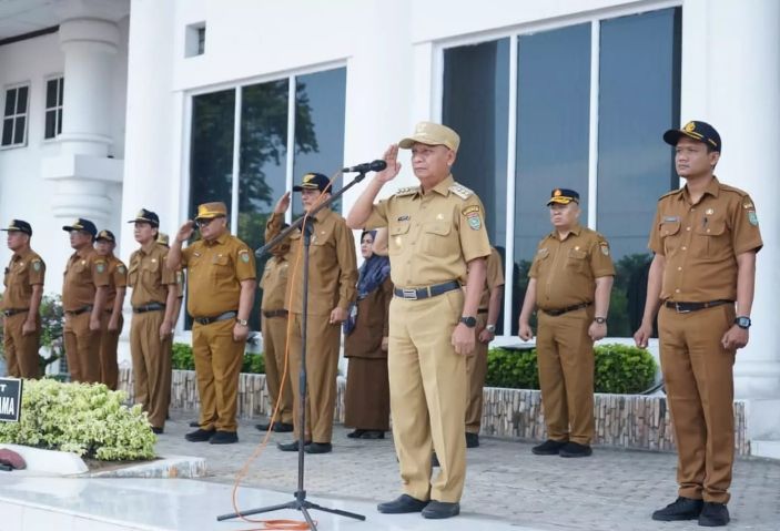 Bupati Asahan Pimpin Apel Gabungan Bulan Desember 2024