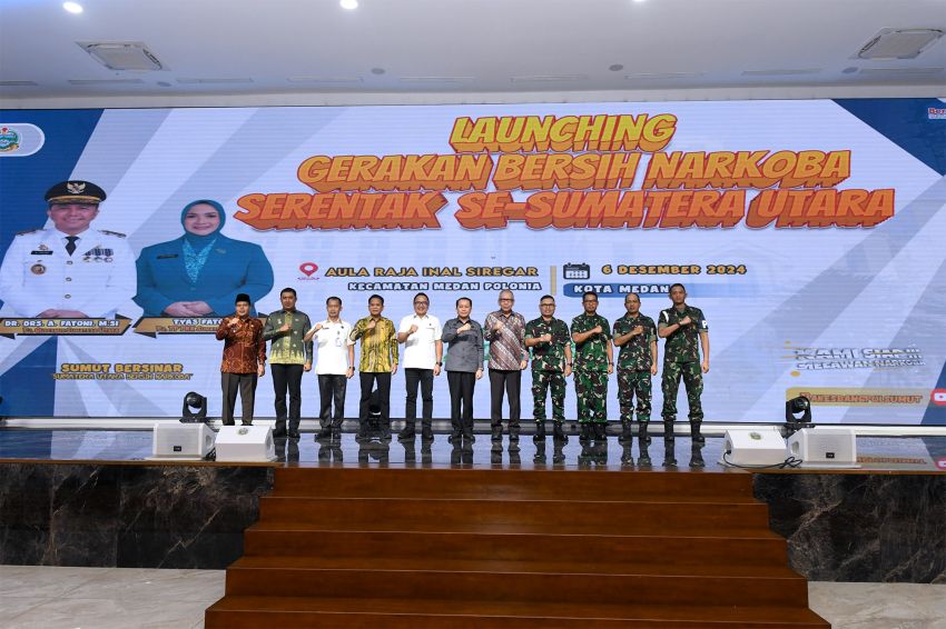 Pj Gubernur Sumut Agus Fatoni Canangkan Gerakan Bersih Narkoba Serentak se-Sumut