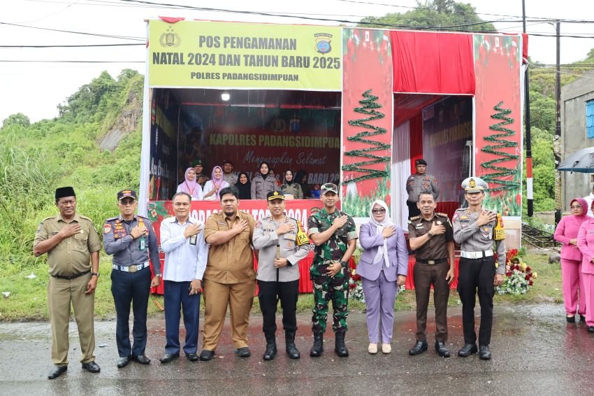 Kapolres Padangsidimpuan dan Forkopimda Cek Pos PAM dan Pos YAN Perayaan Natal 2024 dan Tahun Baru 2025,AKBP Dr Wira Prayatna : Memastikan Kesiapan