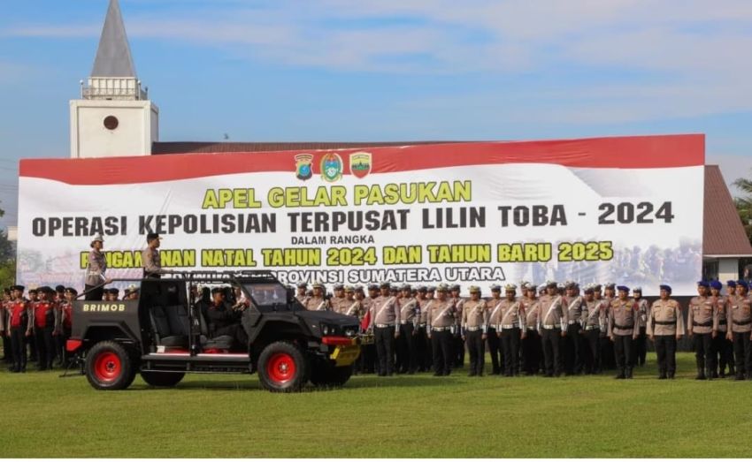 Gelar Pasukan Operasi Lilin Toba 2024, Polda Sumut Siap Berikan Keamanan Saat Nataru