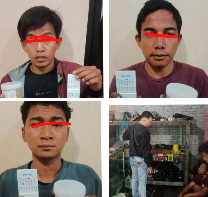 Polres Tanah Karo Gerebek Sarang Narkoba di Desa Gurusinga, Tiga Pelaku Diamankan