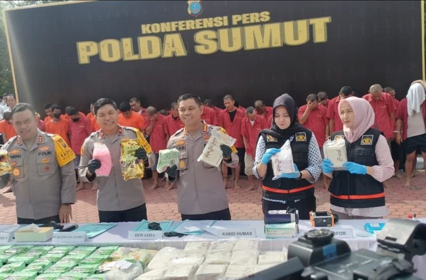 Diakhir Tahun 2024, Polda Sumut Musnahkan 145 Kg Sabu Dari 42 Tersangka