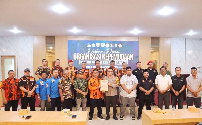 Deklarasi Damai di Polres Padangsidimpuan bersama OKP dan Ormas,Ketua MPC Fahdriansyah Siregar: Kami Siap Berkolaborasi