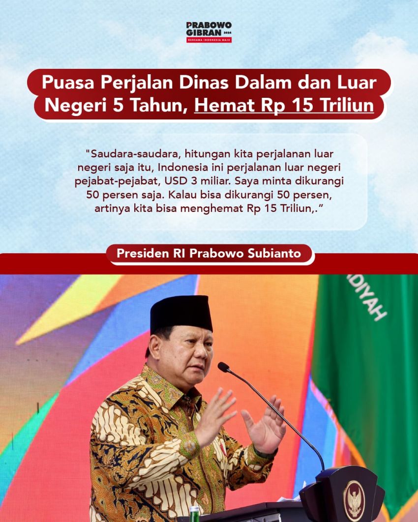 Presiden Prabowo Tegaskan Pentingnya Efisiensi Pengelolaan Anggaran Negara