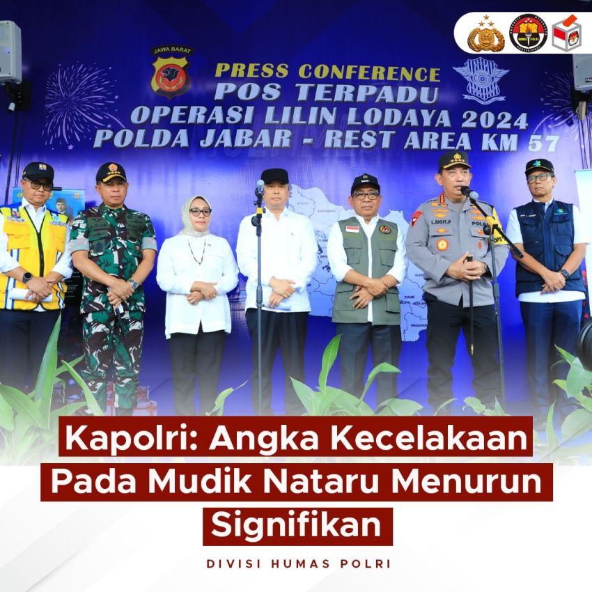 Kapolri : Angka Kecelakaan Mudik Nataru Alami Penurunan Signifikan