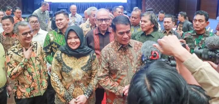 Mentan Pimpin Rakor Brigade Pangan di Medan,Wabup Atika Nasution : Komitmen Pemkab Madina untuk Tingkatkan Produktivitas Padi.
