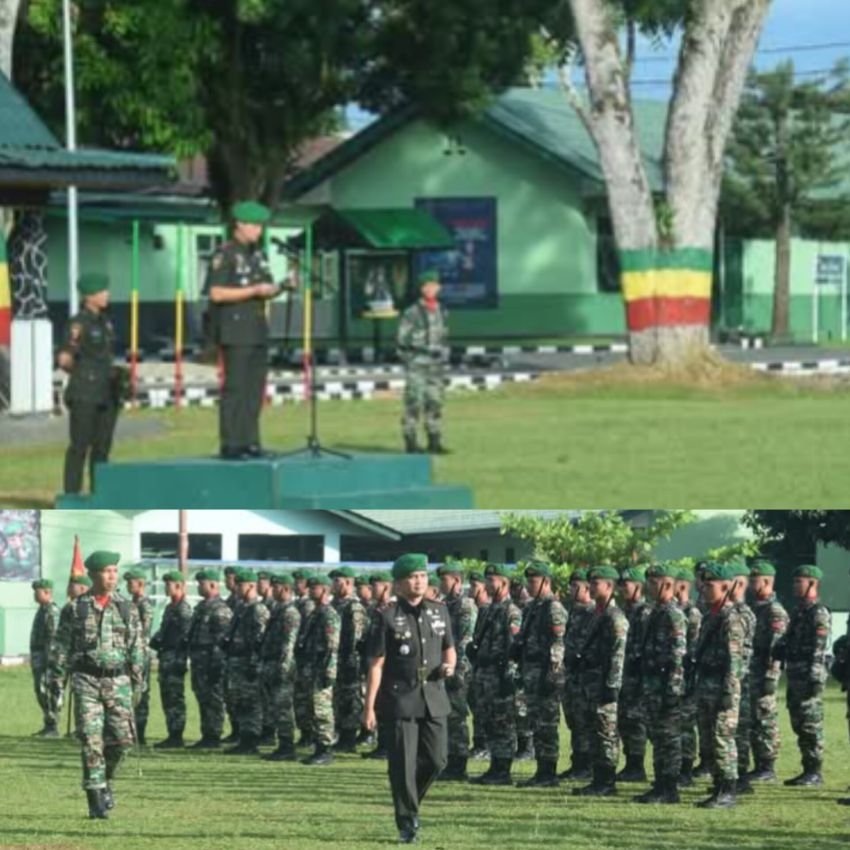 Letkol Inf Anhar Agil Gunawan bacakan amanat Kasad saat pimpin upacara Peringati hari Juang TNI-AD ke 79 tahun 2024 “TNI-AD Berjuang bersama rakyat” d