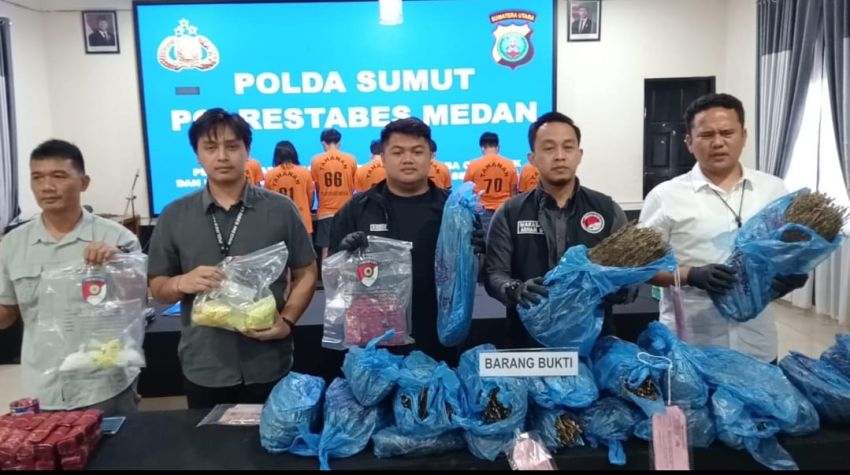 Sindikat Pengedar 46 Kg Ganja Diringkus